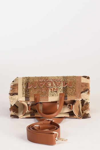 Paris Borsa Casablanca Marrone/beige Donna - 6