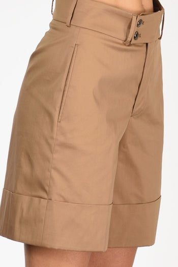 Bermuda Nadine Beige Scuro Donna - 4