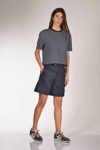 Bermuda Nadine Blu Navy Donna - 2