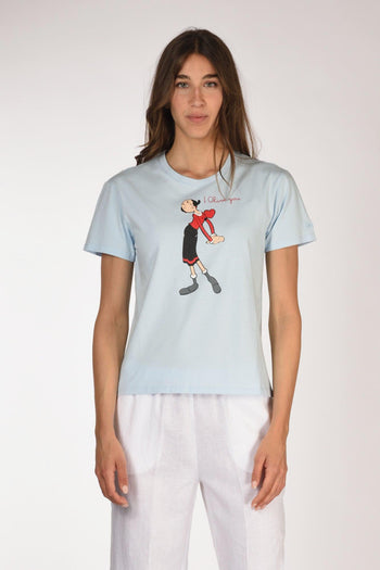 Saint Barth Tshirt Emilie Azzurro Donna - 2
