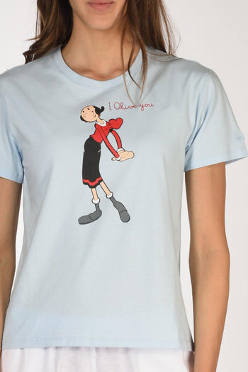 Saint Barth Tshirt Emilie Azzurro Donna - 3