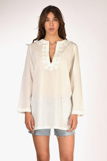 Saint Barth Kaftano Bianco Donna - 2