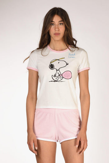 Saint Barth Tshirt Emilie Bianco/rosa Donna - 2