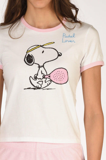 Saint Barth Tshirt Emilie Bianco/rosa Donna - 3