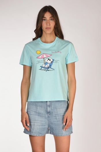 Saint Barth Tshirt Emilie Azzurro/multicolor Donna - 2