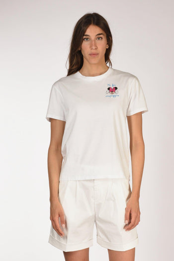 Saint Barth Tshirt Emilie Bianco/multicolor Donna - 2
