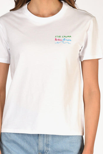Saint Barth Tshirt Emilie Bianco Donna - 3