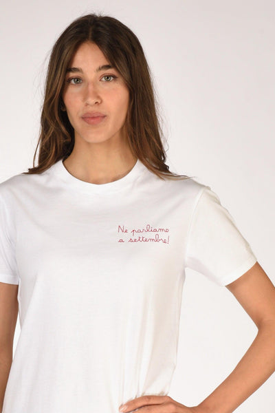 Saint Barth Tshirt Emilie Bianco Donna