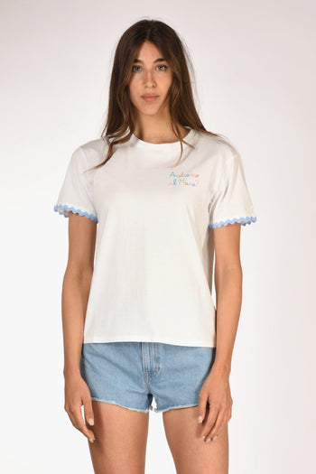 Saint Barth Tshirt Emilie Bianco Donna - 2