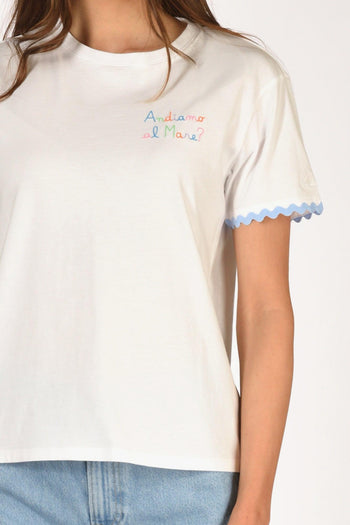 Saint Barth Tshirt Emilie Bianco Donna - 3