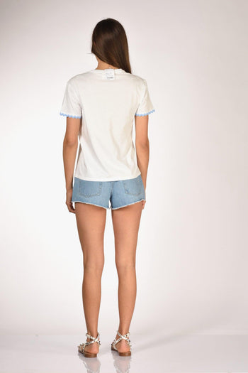 Saint Barth Tshirt Emilie Bianco Donna - 5