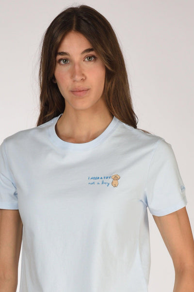 Saint Barth Tshirt Emilie Azzurro Donna