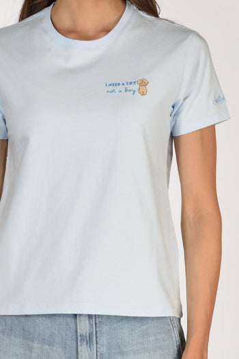 Saint Barth Tshirt Emilie Azzurro Donna - 3