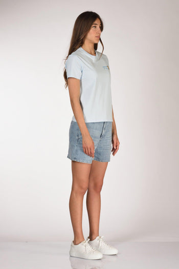 Saint Barth Tshirt Emilie Azzurro Donna - 4