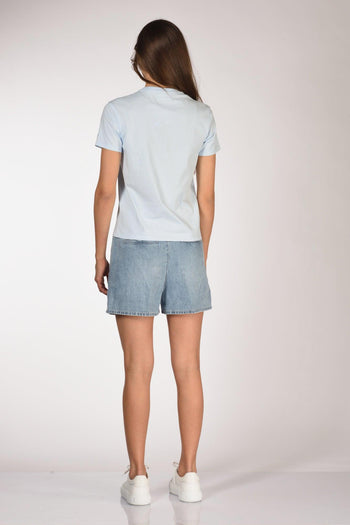 Saint Barth Tshirt Emilie Azzurro Donna - 5