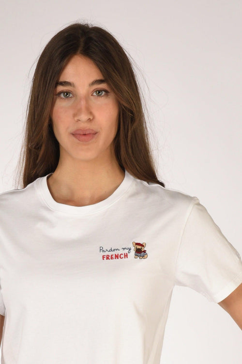 Saint Barth Tshirt Emilie Bianco Donna