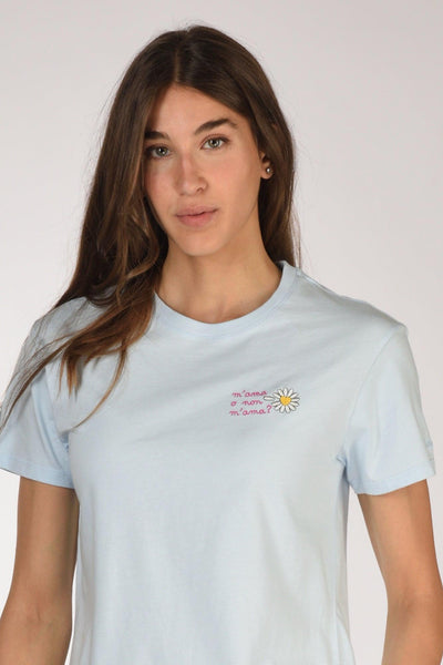 Saint Barth Tshirt Emilie Azzurro Donna