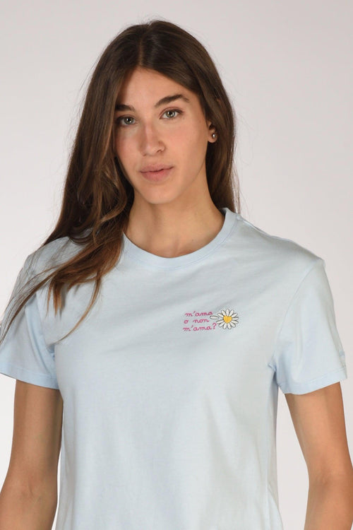 Saint Barth Tshirt Emilie Azzurro Donna