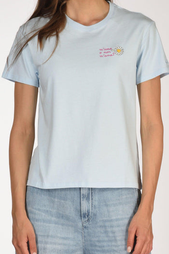 Saint Barth Tshirt Emilie Azzurro Donna - 3