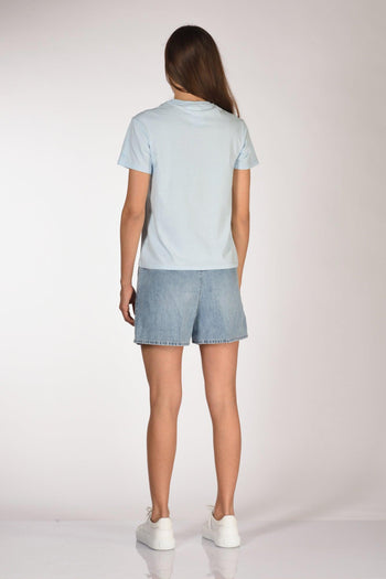 Saint Barth Tshirt Emilie Azzurro Donna - 5