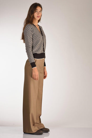 Cardigan Marrone/beige Donna - 4