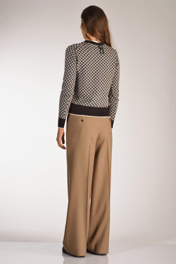 Cardigan Marrone/beige Donna - 5