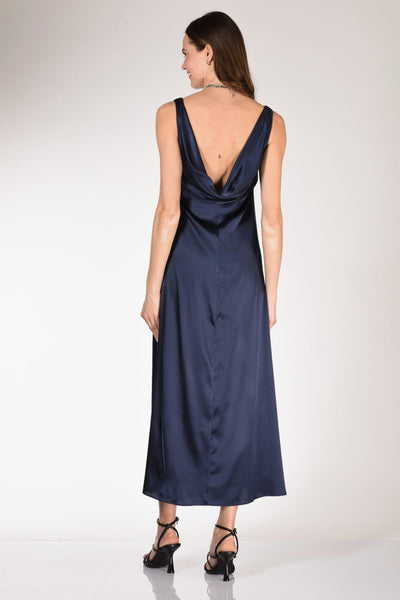Abito Lungo Blu Donna