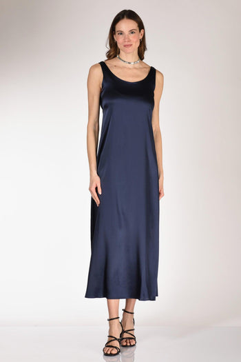 Abito Lungo Blu Donna - 2