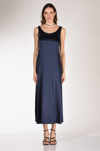 Abito Lungo Blu Donna - 4