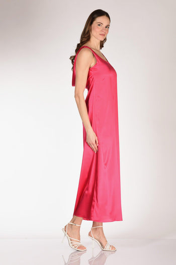 Abito Lungo Fucsia Donna - 5