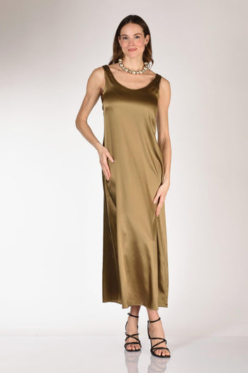 Abito Lungo Verde Donna - 2
