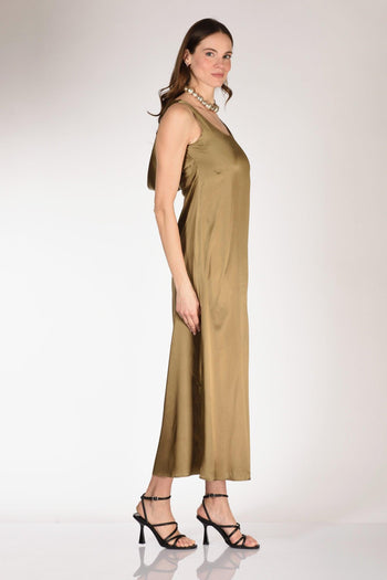 Abito Lungo Verde Donna - 5