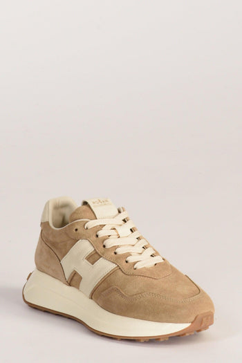 Sneakers H Patch Beige Donna - 3