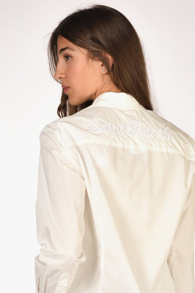 Saint Barth Camicia Meredith Bianco Donna