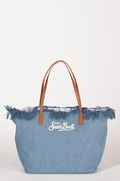 Saint Barth Borsa City Bag Blu Jeans Donna