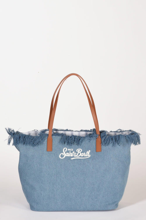 Saint Barth Borsa City Bag Blu Jeans Donna