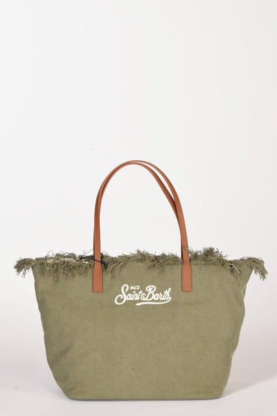 Saint Barth Borsa City Bag Verde/marrone Donna