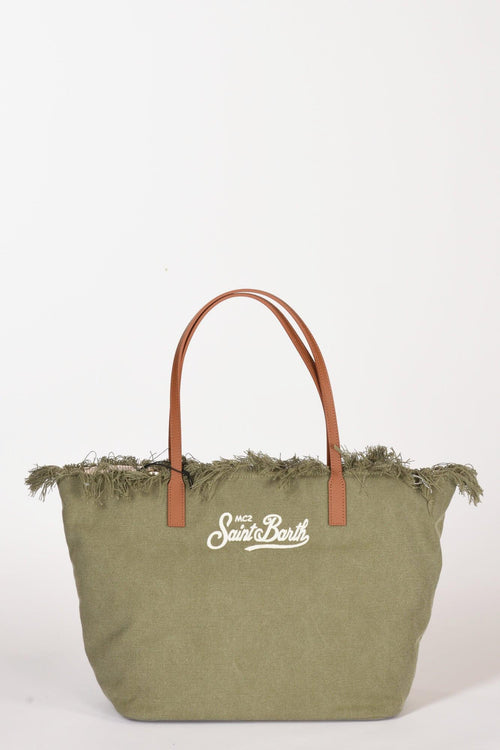 Saint Barth Borsa City Bag Verde/marrone Donna