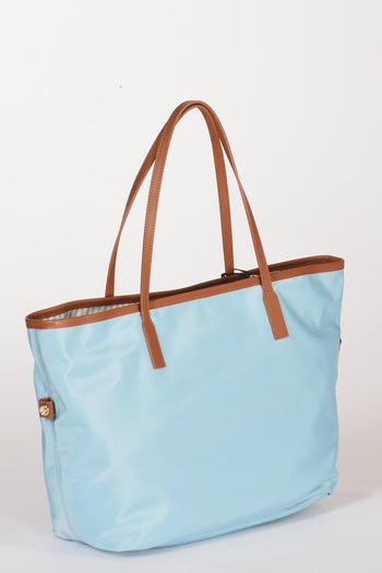 Saint Barth Borsa City Bag Azzurro/marrone Chiaro Donna - 5