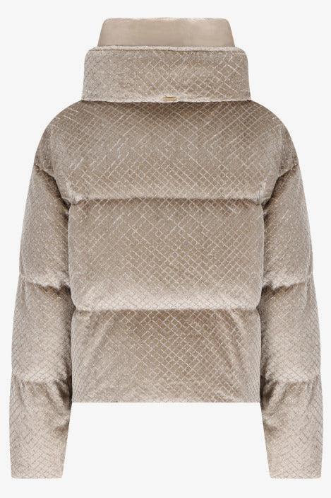 Piumino Velvet Beige Donna