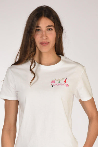 Saint Barth Tshirt Emilie Bianco Donna