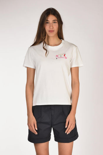 Saint Barth Tshirt Emilie Bianco Donna - 2