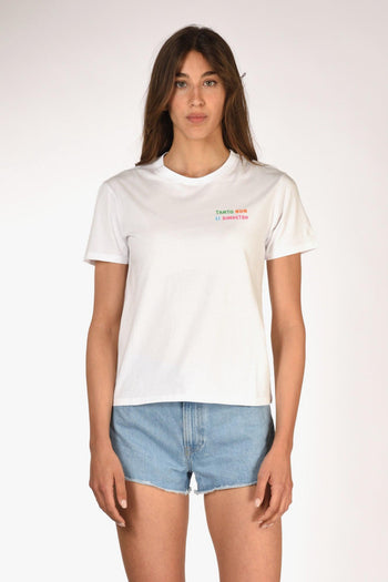 Saint Barth Tshirt Emilie Bianco Donna - 2
