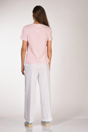 Saint Barth Tshirt Emilie Rosa/bianco Donna - 5