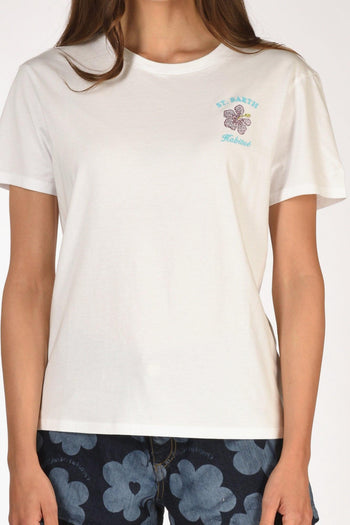 Saint Barth Tshirt Emilie Bianco Donna - 3