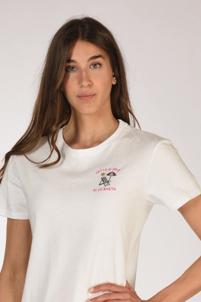 Saint Barth Tshirt Emilie Bianco Donna
