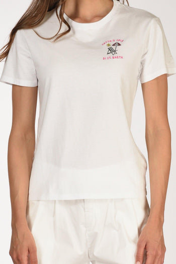 Saint Barth Tshirt Emilie Bianco Donna - 3
