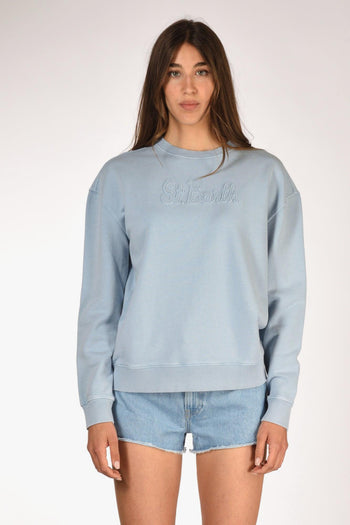 Saint Barth Felpa Sturdust Azzurro Donna - 2