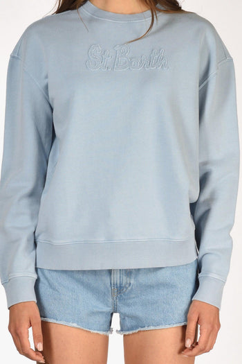 Saint Barth Felpa Sturdust Azzurro Donna - 3