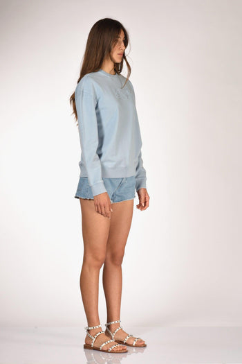 Saint Barth Felpa Sturdust Azzurro Donna - 4